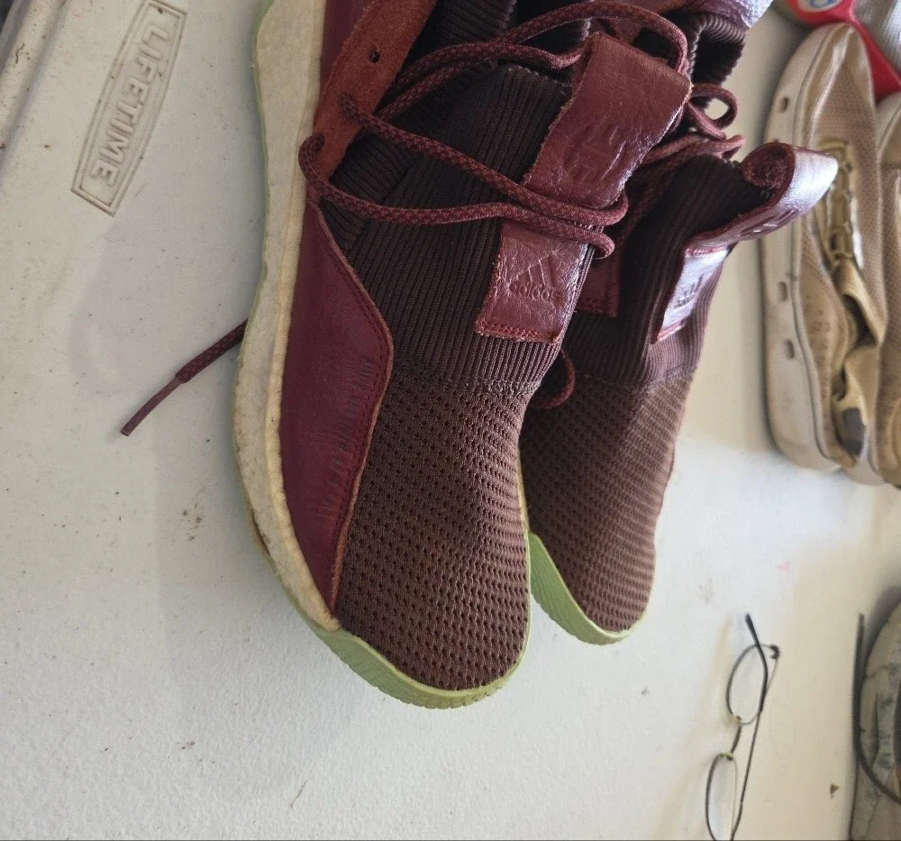 Adidas James Harden LS 2 Lace Maroon Mint Basketball Shoes Men's USA 10